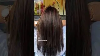 chocolate brown highlights and global color with grey coverage #viral #trending #ytshorts #yt #hair