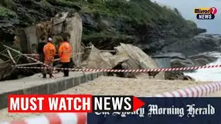Massive Rockfall Closes Part of Bronte Beach in Dramatic Cliff Collapse