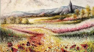 Peindre en glacis # coquelicots # peinture à l'huile # technique pour travailler la lumière