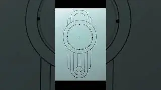 Wall clock drawing