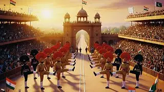 The Attari-Wagah border it serves as the only road crossing between India and Pakistan #bsc #travel 