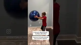 🔵 Fun & Effective Therapy Ball Exercises for Kids! 💪⚖️