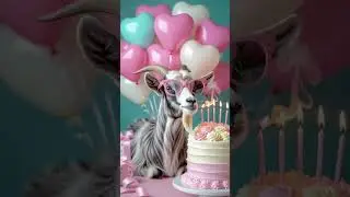 🎉 The Cutest GOAT Birthday Ever! 🎂🐐 #Goat #Birthday #Adorable #happybirthday