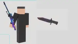 Krunker Man Dodges Knife (Animation)