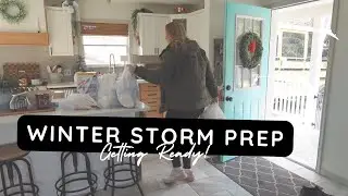 Winter Storm Prep ❄️ | Grocery Haul, Cleaning Motivation & Firewood Prep