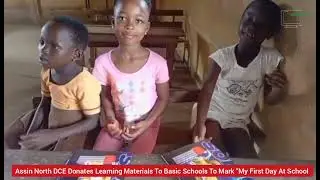 Assin North DCE Donates Learning Materials To Basic Schools To Mark 