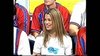 Soccer AM  Saturday 10 November 2001 -  Soccerette Catherine Burkshaw,  /lockers - The Nudists debut