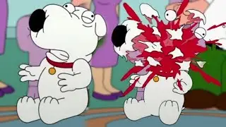 Family Guy - Brian's head explodes 500% Slower