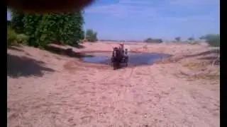 Impromptu water hazards in the AZ desert.