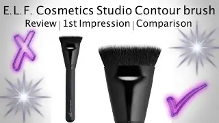 e.l.f. Cosmetics Contour Brush | Review & Comparison | Demo | 1st Impression | StacyCathers