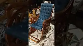 Brand New Shagun Wood Rocking Chair, Easy Chair by Craftatoz