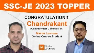 SSC JE 2023 Topper | SSC JE Ranker | Master Learners Student