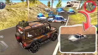 How To Ditch Police In Water & Escape | Russian Car Driver UAZ HUNTER Android Gameplay HD