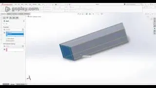 Solidworks: Making 45 degree cut on aluminum extrusion for frames