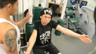 When you go to the gym with your friend for the first time..