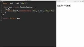React Fundamentals: Hello World - First Component