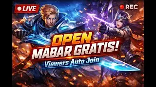 LIVE ML | Open Mabar GRATIS! Viewers Auto Join #9