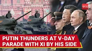 Putin Roars At Enemies In Powerful Victory Day Parade Speech As China's Xi Stands With Him | Watch