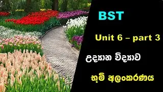bio system technology | භූමි අලංකරණය a/l bst | grade 13 | unit 6 | part 3 | B TEC PASALA ( sinhala )
