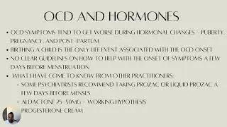OCD and Hormones (Menstruation) - OCD and Anxiety Clinic of Ontario - Psychologist - Robert Roopa