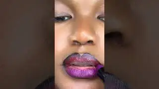Easy purple ombr&eacute; lipstick #viral #viralvideo #viralpost #reels