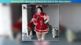 Youre My Secret Christmas Dress Suit Women Xmas Cosplay Costume Red Suit Party Rabbit Ears Hooded