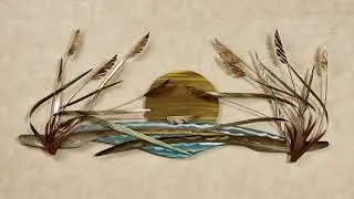 Coastal Breeze Indoor Outdoor Exclusive Metal Wall Sculpture by JasonW Studios