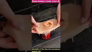 EAR IPHONE COVER STORY😱~ mini wood working art skills /-toy/ handcrafts~#shorts #iphone #magic #1m