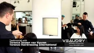 Veaudry Testimonial: TERENCE from TERENZO HAIRDRESSING INTERNATIONAL
