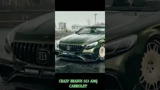 CRAZY BRABUS S63 AMG CABRIOLET/ Custom Brabus #brabus #shorts #mercedesbenz #carslover