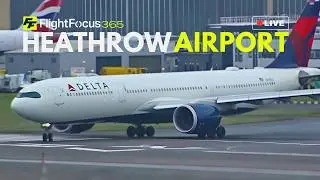 Heathrow Airport Live - WINDY Saturday 21st Feb 2026