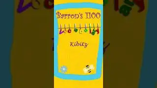 Simply Learn - Barron's 1100 Vocabulary #184  #barron #vocabulary #education #kibitz #words