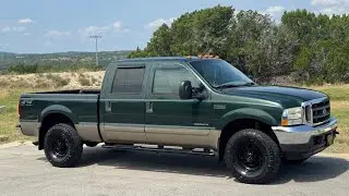 2002 Ford F-250 4x4 - Crew Cab Short Bed - 7.3L Powerstroke - Lariat