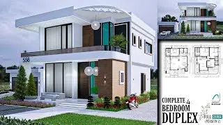 Full Beginner's Course || Archicad Architecture || 4 Bedroom Duplex