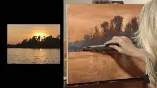 Time Lapse Painting a Beautiful Evening Sky with Shanna Kunz