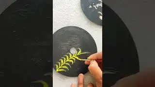 CD craft Ideas | One stroke paiting on CD | #shorts #viralshort #simplecrafts #satisfying