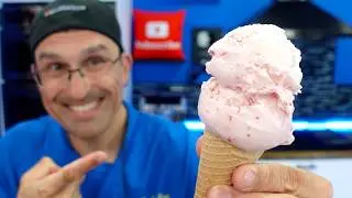 Ninja Creami Low Sugar Strawberry Protein Ice Cream