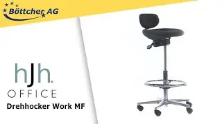 hJh-OFFICE Drehhocker Work MF 608310 mit Rollen