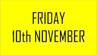 Verbal Discharge's Review of the Year 2017 - November 10th