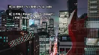 Dm Dorian funk backing track (D minor dorian) 98bpm - DL 002