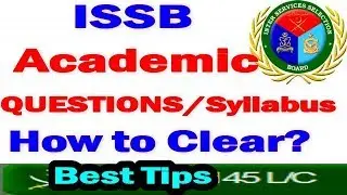 ISSB Academic Questions | ISSB INITIAL TEST PREPARATION | Pak Army | Navy | Airforce