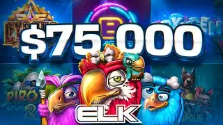 ИГРОВАЯ СЕССИЯ С ПРИЗОМ 75 000 ДОЛЛАРОВ НА САМЫХ БЕЗУМНЫХ СЛОТАХ!