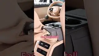 SEAMETAL Universal Fit Faux Leather Car Armrest Cushion with Tissue Box, Cup Holder #shorts