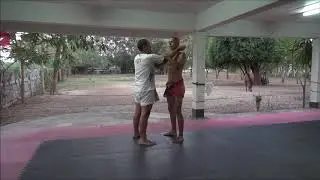 34. Muay Thai Clinching Half and Half Outside Position