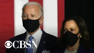 Joe Biden and Kamala Harris hold first campaign event as running mates