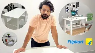 Lukzer Laptop Study Table Office Home Workstation Morden Computer Desk Unboxing & Review 2024