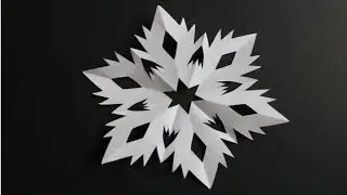 Basteln mit Papier: 'Schneeflocke' f&uuml;r Winter, Geburtstage und Weihnachten [W+]