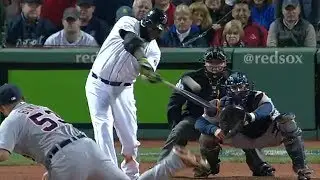 David Ortiz Game Tying Grandslam in Playoffs Baseball Hitting Analysis