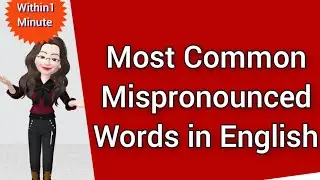 Most Common Mispronounced Words in English #shorts  @ExploreMoreandLearn