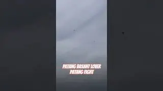 Heavy Patang fight paicha | Full cross | Overcast weather ☁ | Patang Basant lover |